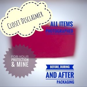 Closet Disclaimer-Protection for Buyer & Seller